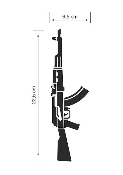 Kls-47 Folyo Kesim Etiket Siyah 22.5 X 6,5 Cm