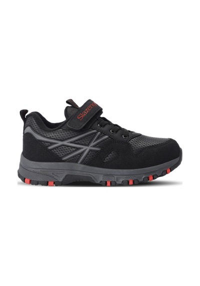 Slazenger NALA Çocuk Cırt Cırtlı Siyah / Kırmızı Günlük Spor Ayakkabısı