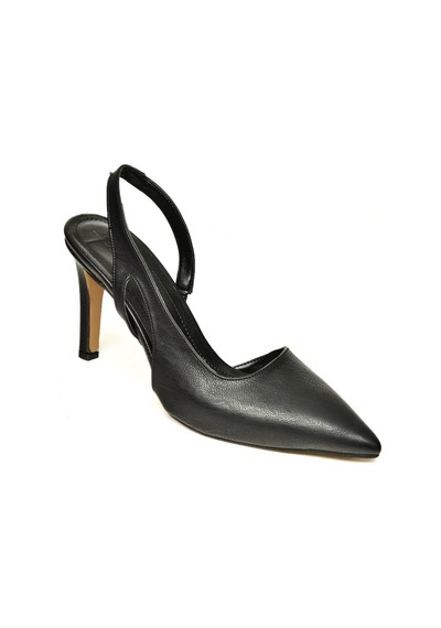 Fox Shoes U404589409 Siyah İnce Topuklu Kadın Ayakkabı Siyah