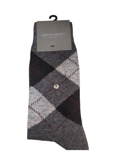 Luz&pos Pierre Cardin 501 Erkek Soket Çorap Gri