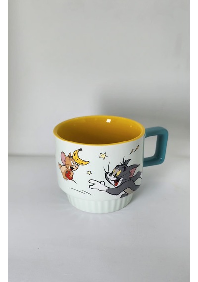 Tom Ve Jerry Kupa -mug Seti 4'lü Çok Renkli