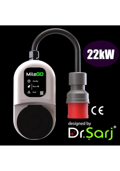 Milego 22kW 11kW Şarj İstasyonu Taşınabilir Elektrikli Araç Şarj Cihazı Ce Sertifikalı Tip 2 16A/32A