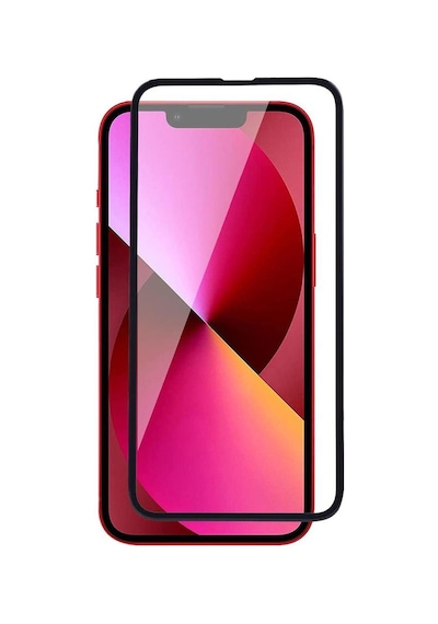 Forzacase Apple  Uyumlu iPhone 13 İle Çerçeveli Tam Kaplayan Temperli Ekran Koruyucu - Fc003