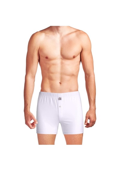 The Don Organik Pamuk Erkek Boxer Beyaz Renk