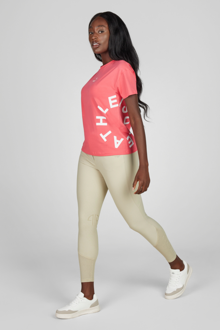 Pikeur Oversized Athleisure 1244 Lüks Günlük Kadın Tişört Pembe