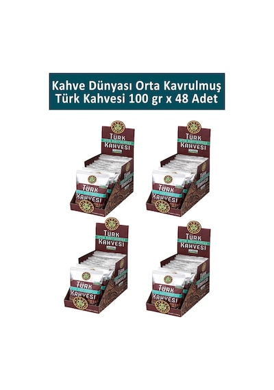 Kahve Dünyası Orta Kavrulmuş Türk Kahvesi 48 x 100 G