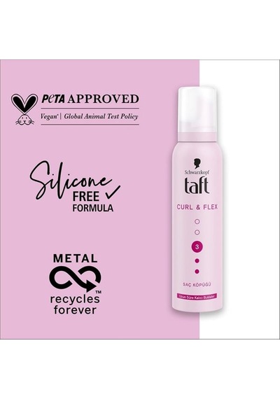 Taft Köpük Locken 3 Extra Güçlü Curl&flex 150ml.