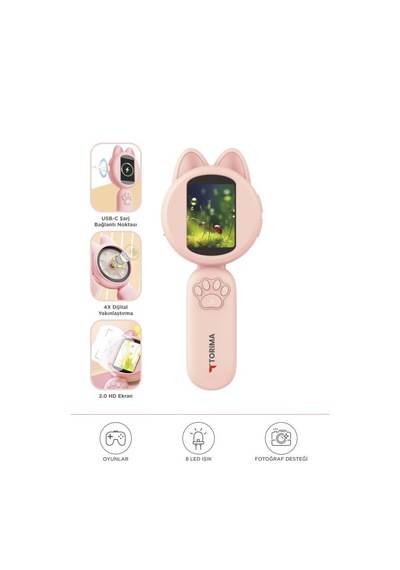 Torima Tsm-02 Pembe Mini Dijital Mikroskop