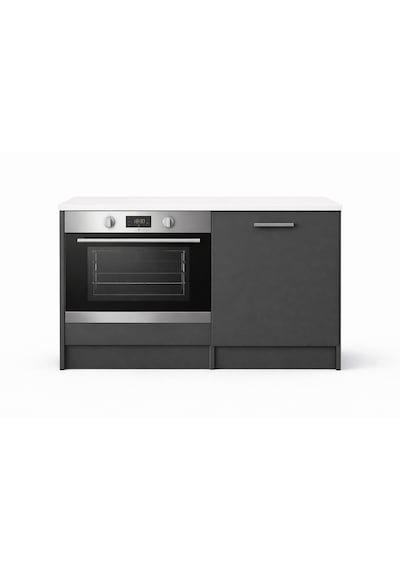 Mia Ankastre Fırın Modülü-çok Amaçlı Dolap -110 Cm -1 Kapaklı-laminat Beyaz Tezgah Dahil Antrasit Mia Ankastre Fırın Modülü-çok Amaçlı Dolap -110 Cm -1 Kapaklı-laminat Beyaz Tezgah Dahil Antrasit