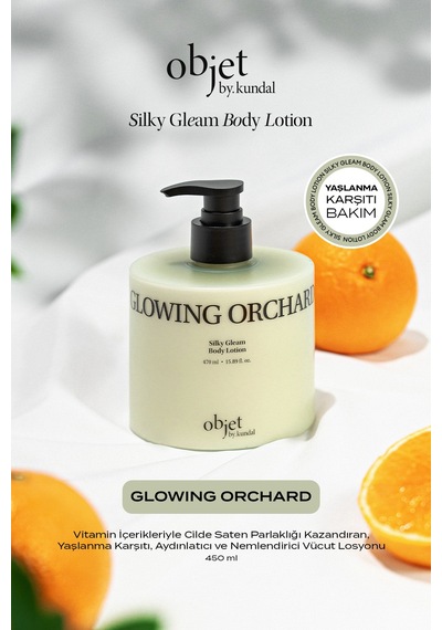 Yaşlanma Karşıtı Saten Bitişli Vücut Losyonu Kundal Silky Gleam Body Lotion Glowing Orchard