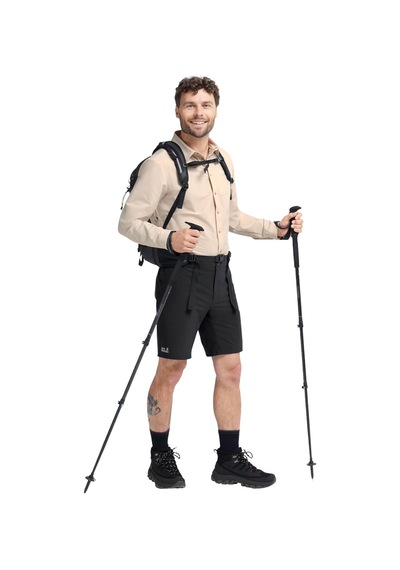 Jack Wolfskın Jack Wolfskin Prelight Pulse Shorts Erkek Siyah Şort 6000
