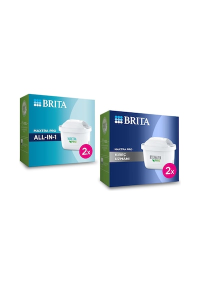BRITA Maxtra Pro Yedek Su Arıtma Filtresi - 2x Kireç Uzmanı + 2x All-In-1