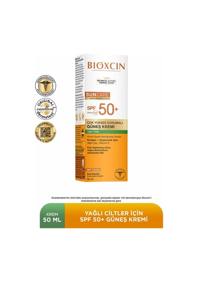 Bioxcin Suncare Kuru Yağlı Ciltler İçin Krem Spf50 50 Ml + Sprey 200 Ml - Kofre