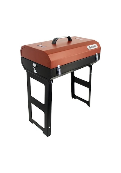 Grillmate Cookout Katlanır Ayak Kilitli Barbekü Mangal-kırmızı