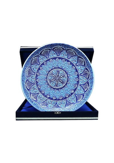 E38 El İşçiliği Çini Tabak - 30 Cm - 6526