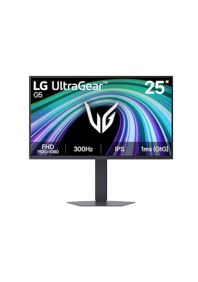 Lg 25g550b-b 25" Ultragear G5 1ms Gtg 300hz 2xhdmı+display Hdr 10 G-sync Freesync Ips Panel Fhd Pivot Oyun Monitörü