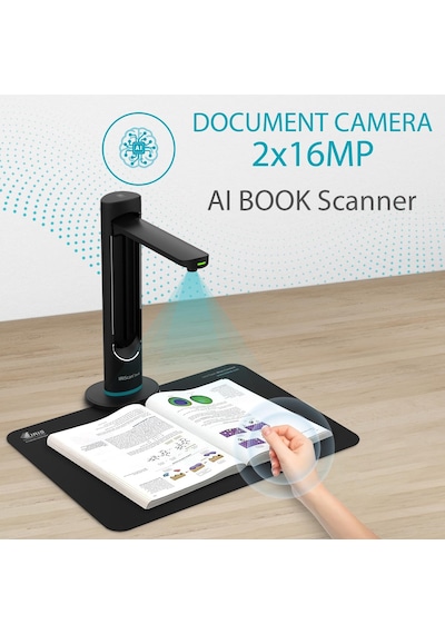 Irıscan Desk Professional Kitap Tarayıcı Led, Ocr Belge Tarayıcı 2x16mp, 21mp Ekstra, Visualizer-v6b: Pdf Düzenleyici, Taşınabilir Tarayıcı, Aı Düzleştirilmiş Otomatik Tarama Parmak Gizleme Irıscan Desk Professional Kitap Tarayıcı Led, Ocr Belge Tarayıcı 2x16mp, 21mp Ekstra, Visualizer-v6b: Pdf Düzenleyici, Taşınabilir Tarayıcı, Aı Düzleştirilmiş Otomatik Tarama Parmak Gizleme