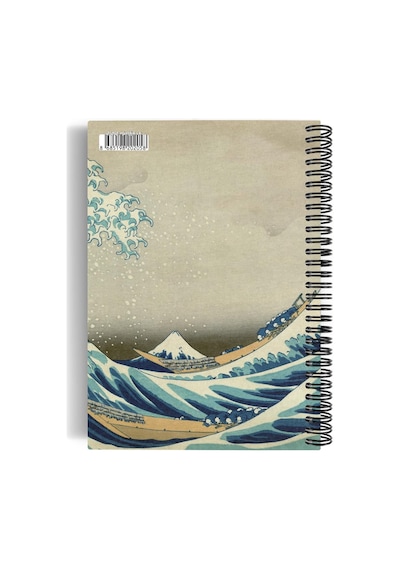Katsushika Hokusai/the Great Wave Off Kanagawa,1829 Spiralli Defter 05 A5 Çizgisiz 100