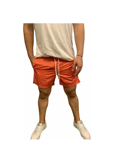 Superfly Swimwear Erkek Kırmızı Şort 21679-17 Siyah