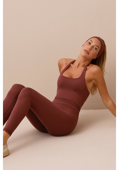 Los Ojos X Ece Bordo Yüksek Bel Spor Tayt Mono Leggings Bordo