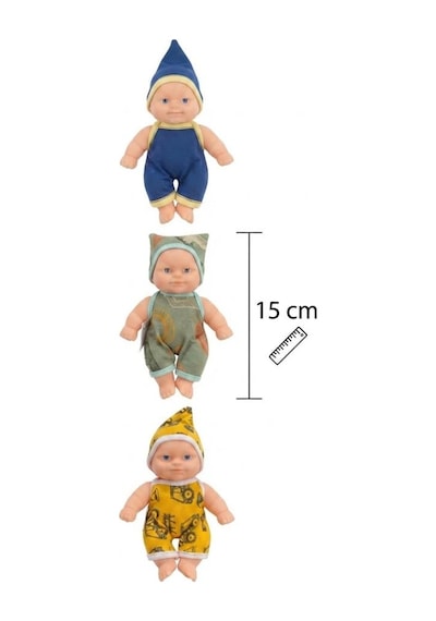 Et Bebek 15 Cm : Desenli Tulum Ve Uyumlu Şapka İle 4lü Eğlenceli Eğitici Oyun Set