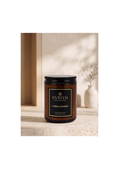 Evinya Vanilla Noir Vanilya Kokulu Mum 250 Ml Diğer