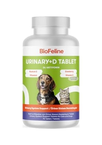 Urinary+d Tablet Kedi Ve Köpekler İçin İdrar Yolu Düzenleyen Bağışıklık Sistemi Güçlendirici Tablet