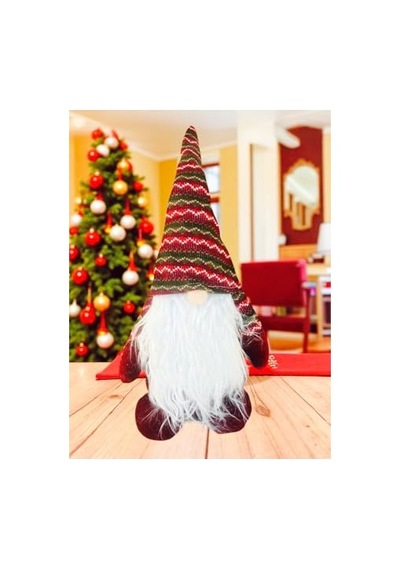 Adet 50 Cm Gnome Yılbaşı Şans Cücesi Süs Dekorasyon Yılbaşı Ağaç Ve Masa Süsü Kırmızı Genel