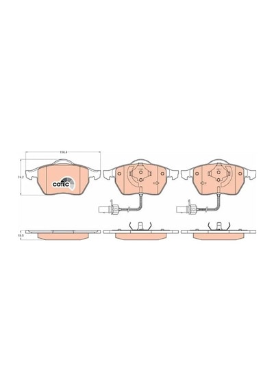 Audi A6 C6 On Fren Balatasi 2.0 Tfsi 2007-2011 Trw Gdb1307