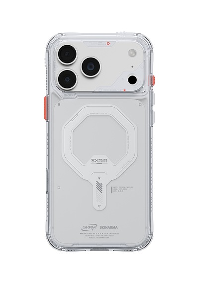 Apple iPhone Uyumlu 18 Pro Max Kılıf M-safe Özellikli Şeffaf Airbagli Skinarma Saido Mag-charge Kapak Şeffaf