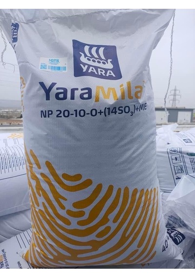 Yaramila 20-10-0+(14So3)+Me 40 KG.