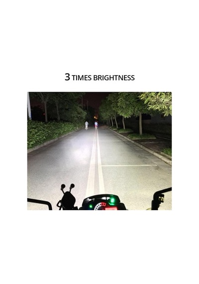 Motosiklet 12v 6500k 8 Led'ler Çift Yardımcı Sisli In Fark Lamba Süper Parlak