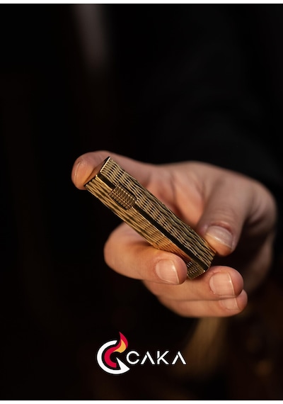 Caka Lighter Petra Titan Gold Benzinli Çakmak - Ckl-068