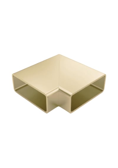 80x30 45 Derece Yandan Kanallı Dirsek Bronz Adet Bronz