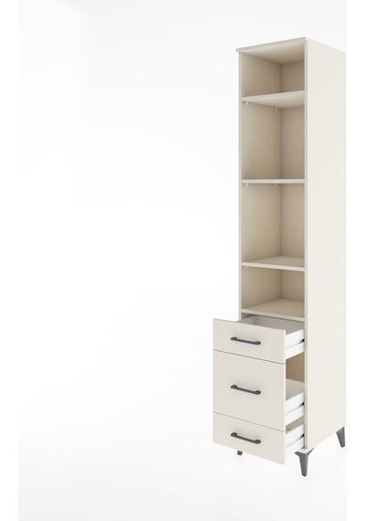 Hyperion Dolap 4 Raflı 3 Çekmeceli 44x44x221 Aytaşı-aytaşı Aytası