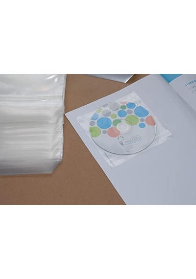 Aso Cd Dvd Zarfı Arkası Yapışkanlı 13x13 Cm Plastik Şeffaf 100 Adet
