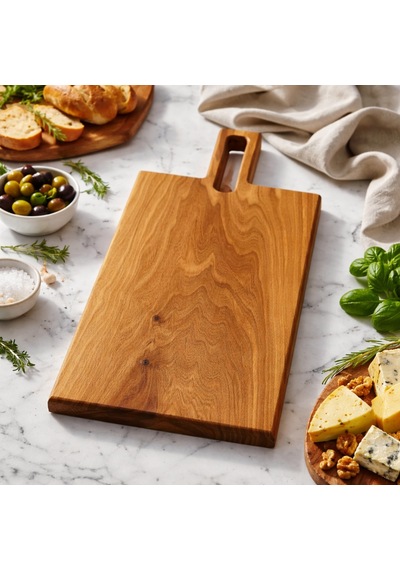 Hıcowood Doğal Ceviz Kesme Sunum Tahtası - Lazerle İsim/Söz Yazılır