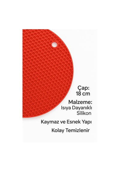 2'li Kaymaz Tabanlı Isıya Dayanıklı Silikon Nihale 18 Cm Silikon Diğer