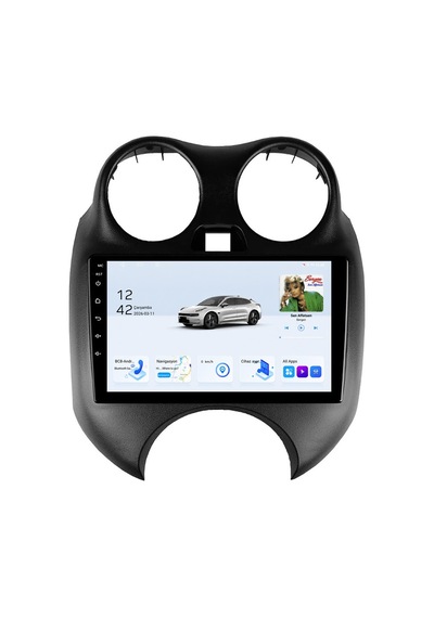 Nissan Micra 2011-2013 Android Multimedya Carplay Android Auto Navigasyon Kameralı 6gb Ram 64gb 9"