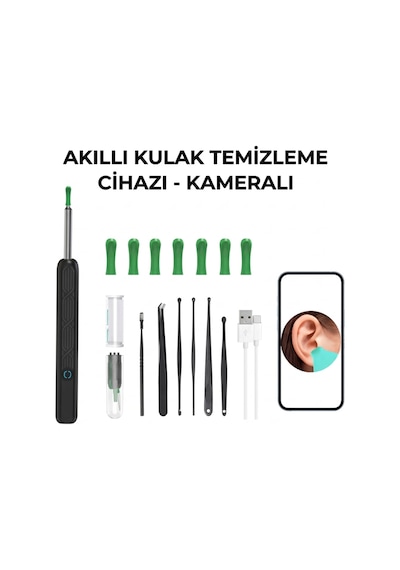 Akıllı Kulak Temizleme Cihazı - Kameralı - Wifi Ve Mobil Uygulama Uyumlu