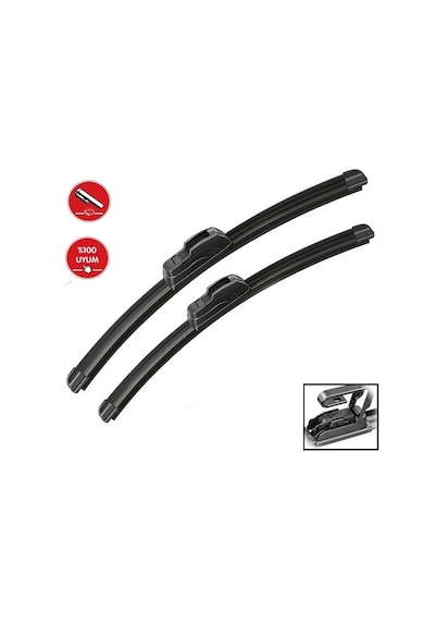 Otobalcı Kia Rio Muz Silecek Takımı Ön Cam 2006--2011 600Mm+450Mm
