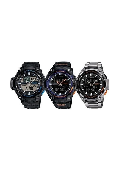 Casio Sgw 450 Uyumlu Siyah Silikon Saat Kordonu