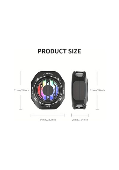 Sunshine022 Usb Güçlü Yarı İletken Soğutucu Siyah Evrensel Sessiz 3 Kademeli Ayarlı 15w Telefon Soğutucu