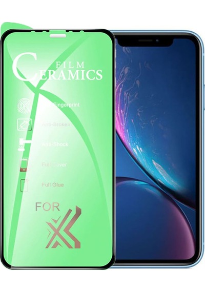 Apple Uyumlu   iPhone Xr Ekran Koruyucu 9D Seramik Nano Tam Kaplayan Kavisli
