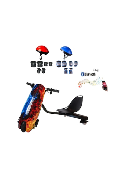 Citymate Drift Car Elektrikli Kaykay Bluetooth Dirift Kar Hoverboard Scooter + Koruma Ekipmanı D10