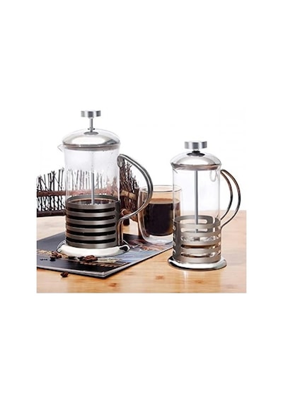 Paslanmaz Çelik Gövdeli French Press Kahve Ve Çay Demleme Aparatı Gümüş