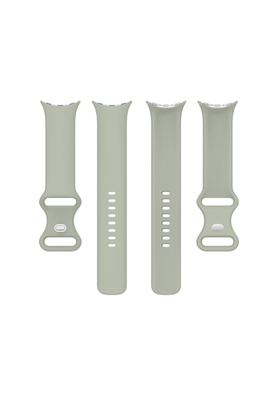 Caseonn Google Pixel Watch 4 45mm Kordon Esnek Spor Silikon Kayış Açık Haki