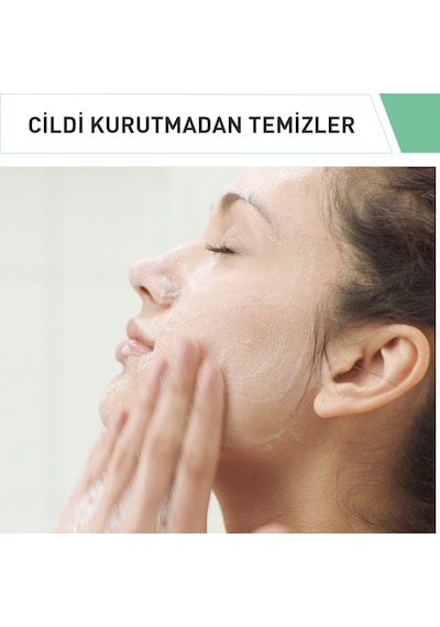 CeraVe Normal ve Yağlıya Dönük Ciltler için Köpüren Temizleyici 236 ML