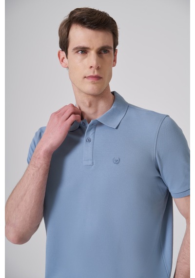 Morven Erkek Mavi Basic Polo Yaka Dynamic Fit T-shirt 26yc018007300 Mavi