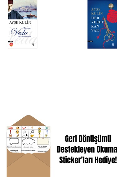 Veda Midi Boy + Her Yerde Kan Var Midi Boy + Okuma Sticker'ları